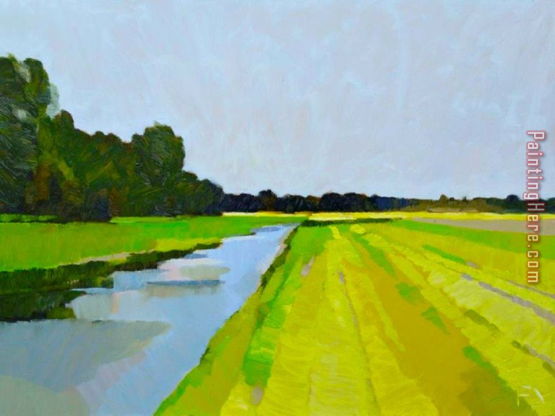 Land Paintings - Het Land Na De Eerste Snee by 2011