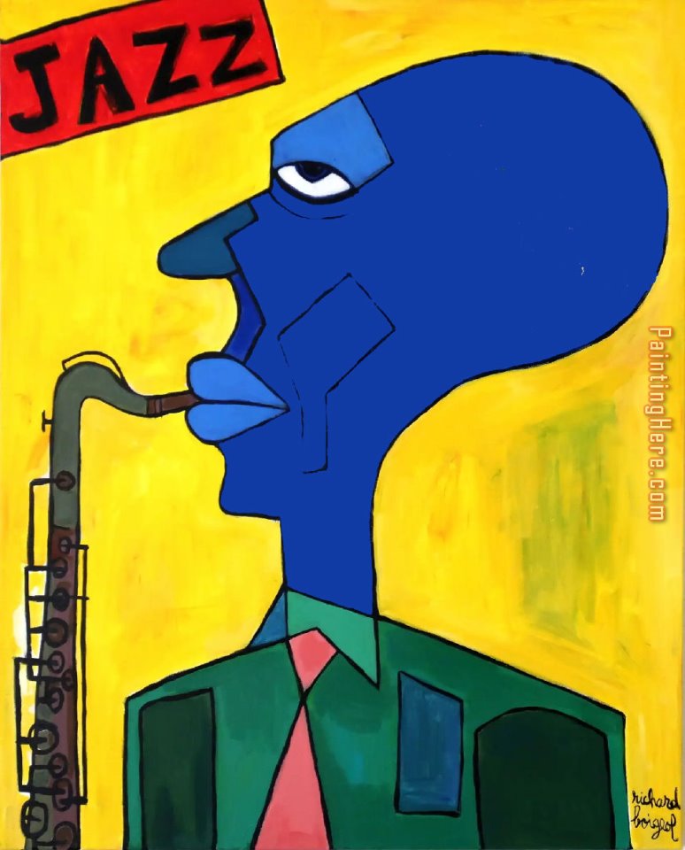 Jazz Explosion II Paintings - Jazz Blue by 2011