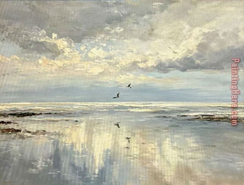 Beach Skyline painting - 2017 new Beach Skyline art painting