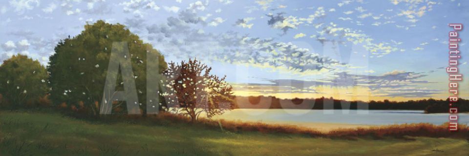 Lakeside Sunrise II painting - 2017 new Lakeside Sunrise II art painting