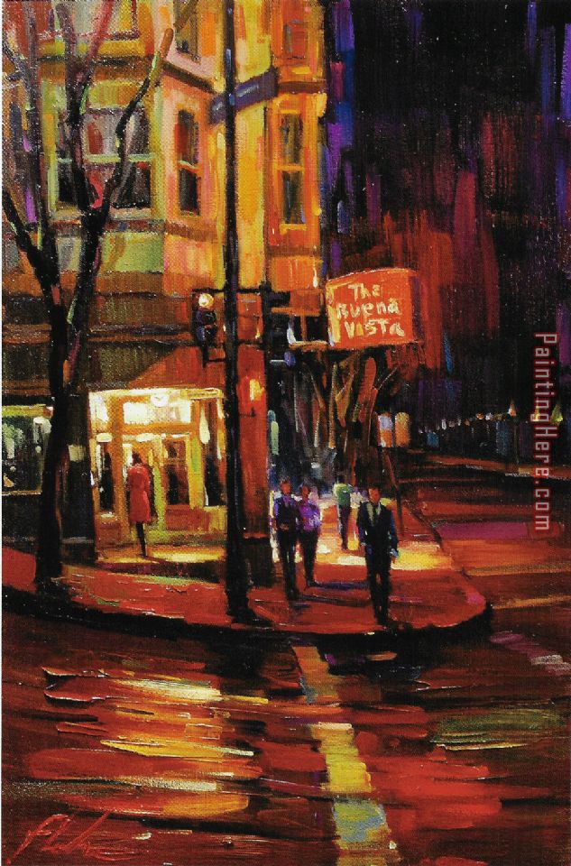 Michael Flohr Last Call Buena Vista painting - 2017 new Michael Flohr Last Call Buena Vista art painting