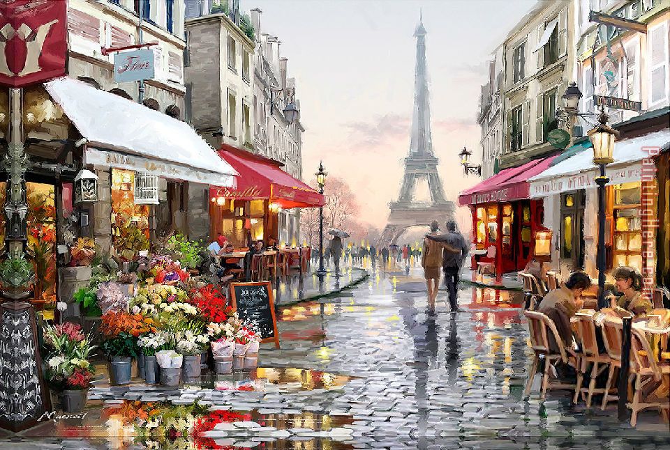 Paris Cityscape painting - 2017 new Paris Cityscape art painting
