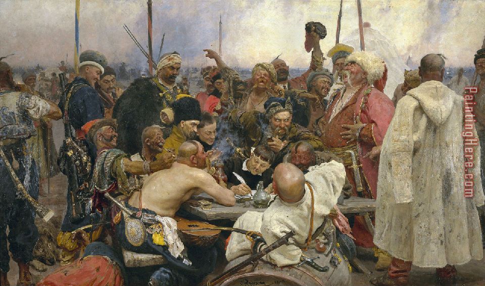 The Zaporozhian Cossacks painting - 2017 new The Zaporozhian Cossacks art painting