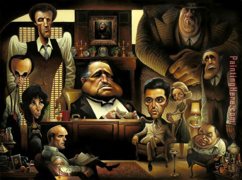 Tribute to The Godfather painting - 2017 new Tribute to The Godfather art painting