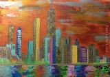 Chicago Metallic Skyline by 2017 new