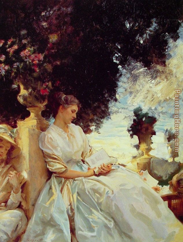 In a Garden Corfu painting - John Singer Sargent In a Garden Corfu art painting