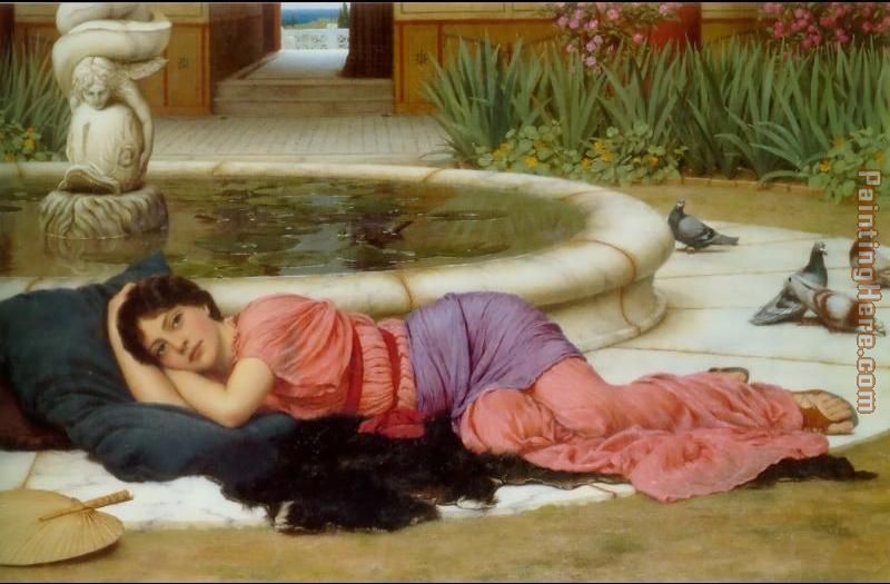 A Cool Retreat painting - John William Godward A Cool Retreat art painting