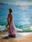 Walk on The Beach B by Vicente Romero Redondo