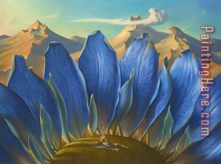 Across The Mountains And Into The Trees painting - Vladimir Kush Across The Mountains And Into The Trees art painting