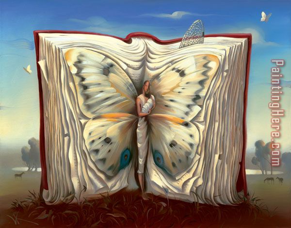 Book of Books painting - Vladimir Kush Book of Books art painting