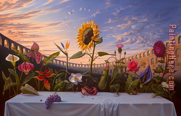 Last Supper painting - Vladimir Kush Last Supper art painting