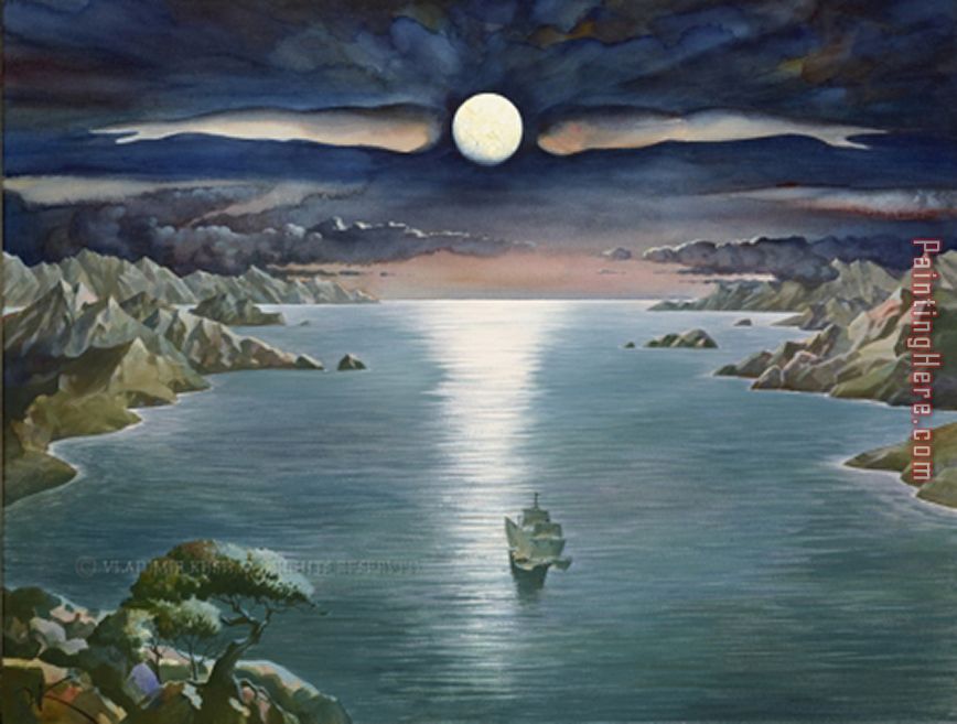 Majellan's Voyage painting - Vladimir Kush Majellan's Voyage art painting