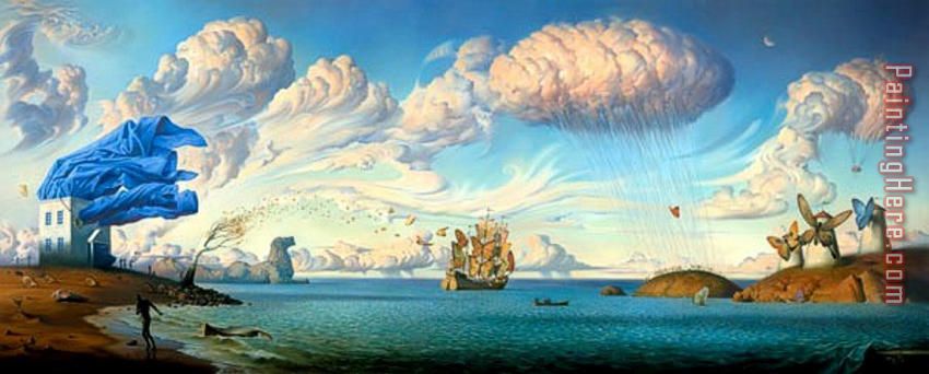 Metaphorical Journey painting - Vladimir Kush Metaphorical Journey art painting