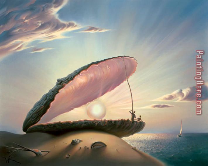 Pearl painting - Vladimir Kush Pearl art painting