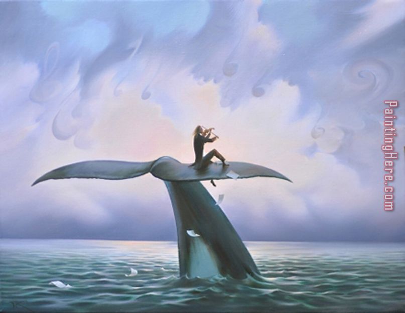 Play for The Ocean painting - Vladimir Kush Play for The Ocean art painting