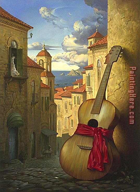 Romance for Juliet painting - Vladimir Kush Romance for Juliet art painting