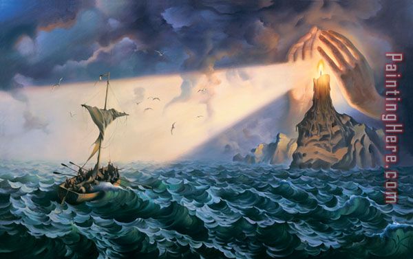 To The Safe Haven painting - Vladimir Kush To The Safe Haven art painting