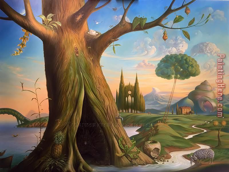 Tree of Life painting - Vladimir Kush Tree of Life art painting