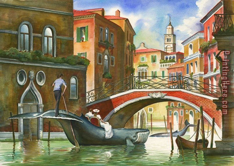 Venetian Season painting - Vladimir Kush Venetian Season art painting