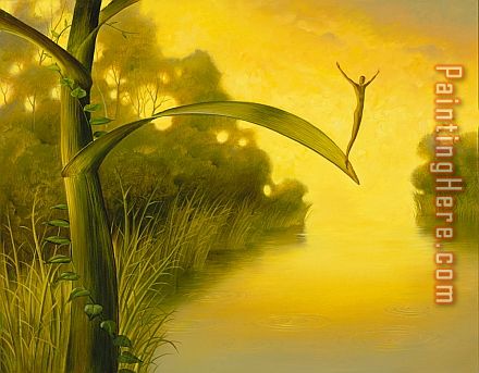 Waiting for Luck painting - Vladimir Kush Waiting for Luck art painting Waiting for Luck painting - Vladimir Kush Waiting for Luck art painting