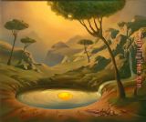 Vladimir Kush Breakfast on The Lake painting