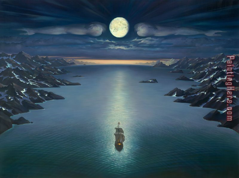 Spirit Paintings - Spirit of Magellan by Vladimir Kush